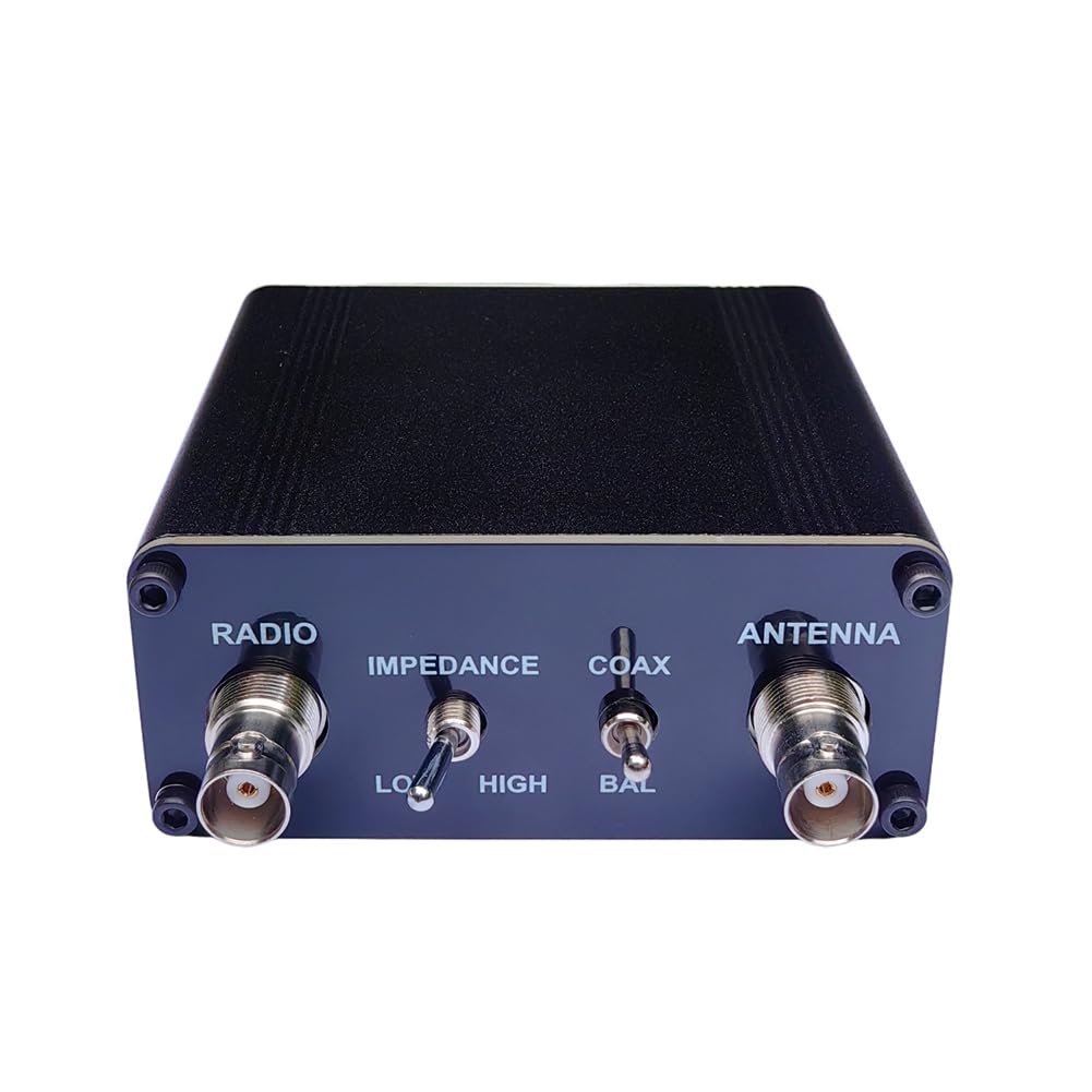 QRP Z-Match Manual Antenna Tuner 3-28 MHz Upgraded Version Tuner with Coaxial and Balanced Switch with BNC Adapter