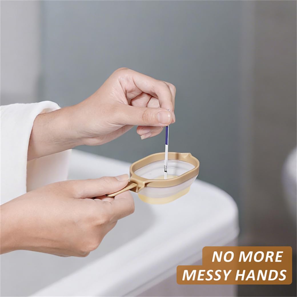 Urine Cup 2pcs Collapsible Urine Collection Urinal Bottle Family Planning Essentials Sample Containers Specimen Jar 50ml for Fertility Testing