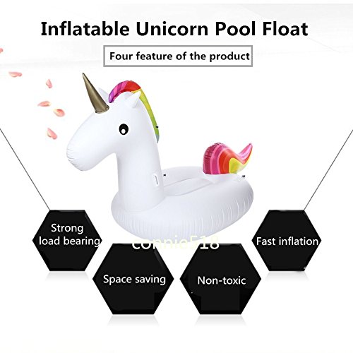 Licorne Gonflable Géante pour la Piscine pour les Enfants et les Adultes - 4