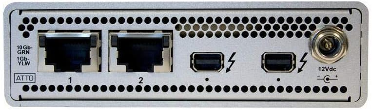 ATTO ThunderLink NT 2102 (10GBASE T) 20Gb/s Thunderbolt 2 (2 Port) to 10GbE (2 Port) Adapter