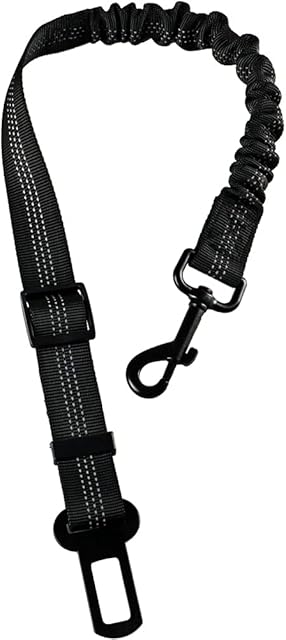 Car Seat Belt For Pets dog seat belt for car dog safety car seat Adjustable With Elastic Nylon dog seat belt clip dog car harness