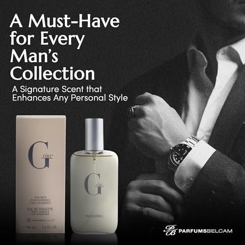 PB ParfumsBelcam G eàu Eau de Toilette Perfume Spray for Men - 3.4 Fl Oz Affordable Long Lasting Cologne, Modern Masculine Scent with Woody Citrus Fragrance Made with Premium Oils for All Day Use - 4