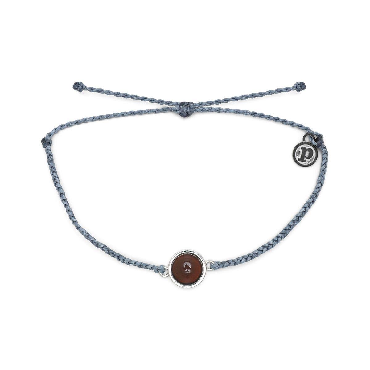 Silver Mood Bracelet - Plated Charm, Adjustable Band - 100% Waterproof Accessory