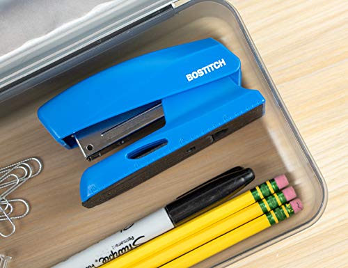 Agrafeuse 20 feuilles petite taille Bostitch mini format bleu