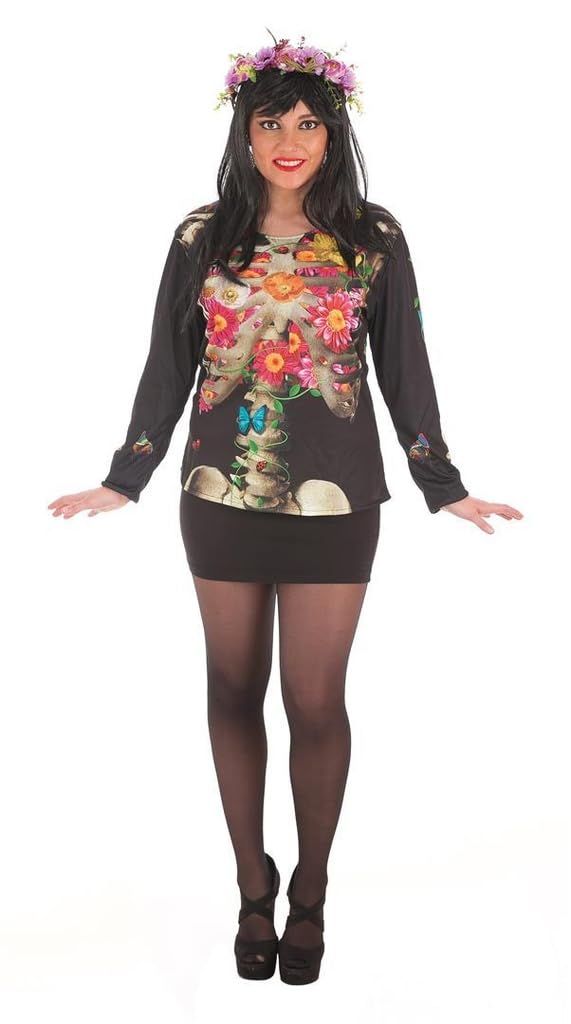 LLOPIS - Disfraz Adulto Camiseta Catrina
