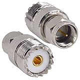 Tipo de conector: UHF hembra a F macho | Impedancia: 50 ohmios | Tratamiento superficial: niquelado