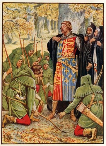 Toile Robin Hood Walter Crane pour habiller un grand mur vide de salon