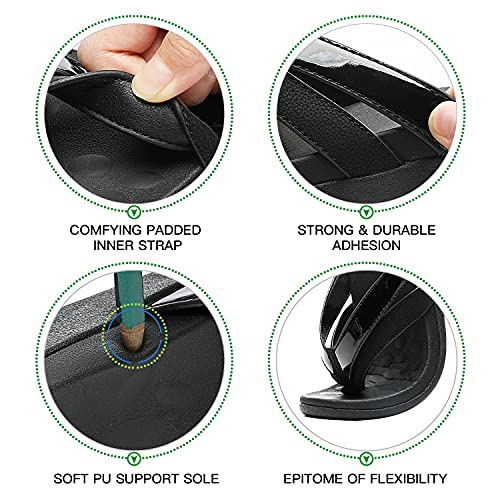 Image of Sounity Soft Arch Support Comfortable Sandals for Womens, Best Summer Dress Flip Flops with Cushion Memory Foam, Outdoor Walking Slippers for Plantar Fasciitis