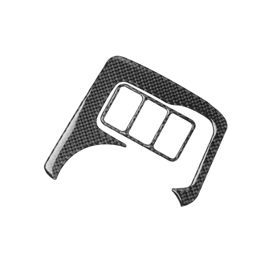 ReachMall Pannello porta bicchieri in di carbonio per for nissan 370Z 2009-2020, resistente all'usura, accessorio decorativo per interni auto, 3 pezzi