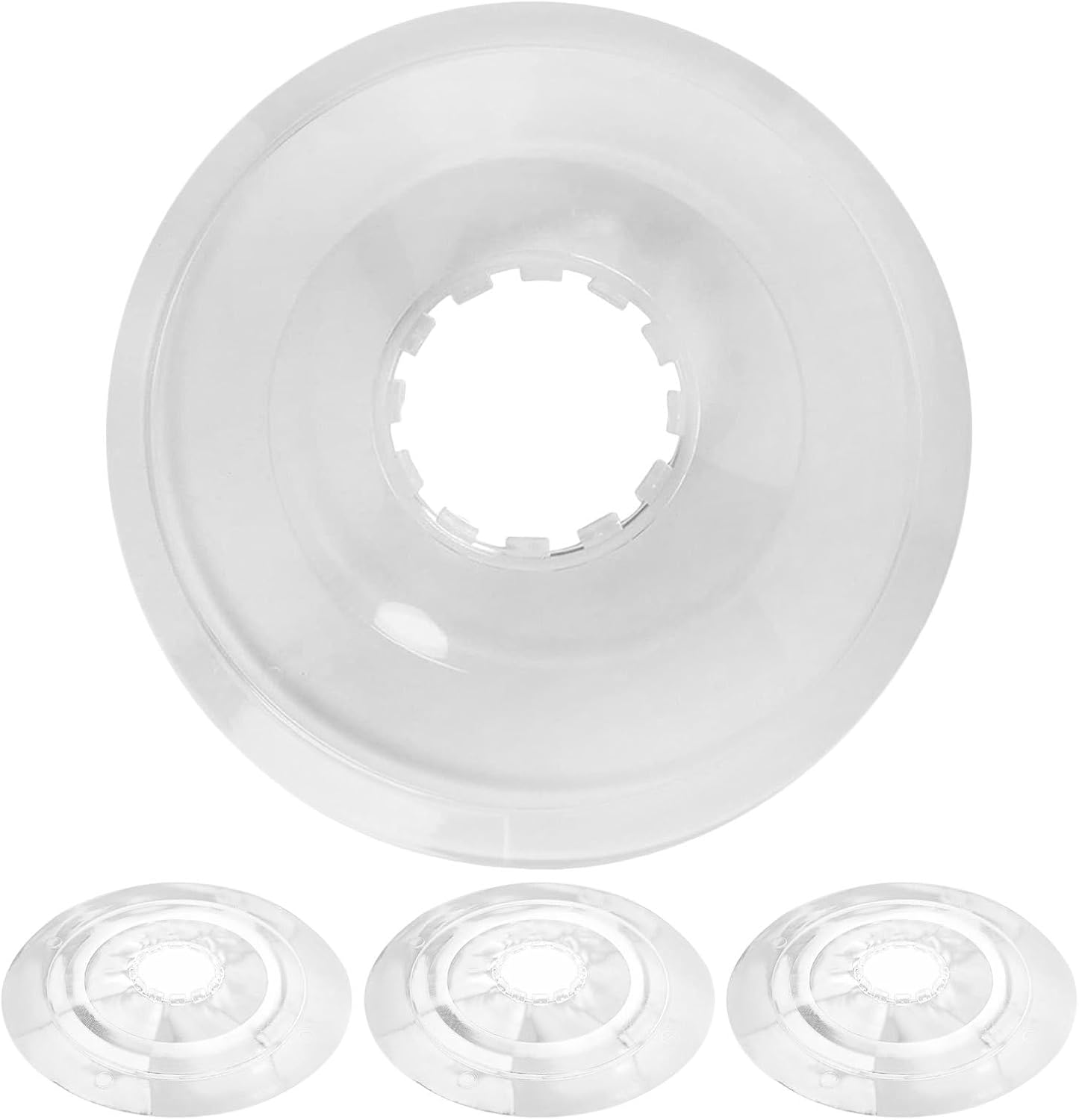 Toddmomy 4pcs Freewheel Spoke Protector, 164mm Road Bike Spoke Cover | Bicycle Flywheel Guard, Spoke Protection Disc for Mountain Bike, Road Bike, Transparent