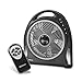 Holmes 12-Inch Fan | Blizzard Rotating Fan with Remote Control, Black