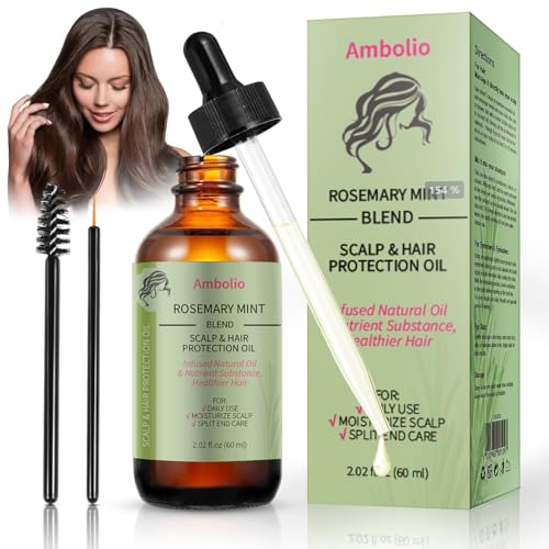 Aceite De Romero Para El Cabello,Aceite esencial de romero para el crecimiento del cabello,para el cuidado de la piel,cejas, pestañas,nutre el cuero cabelludo,estimula el crecimiento del cabello 60ML