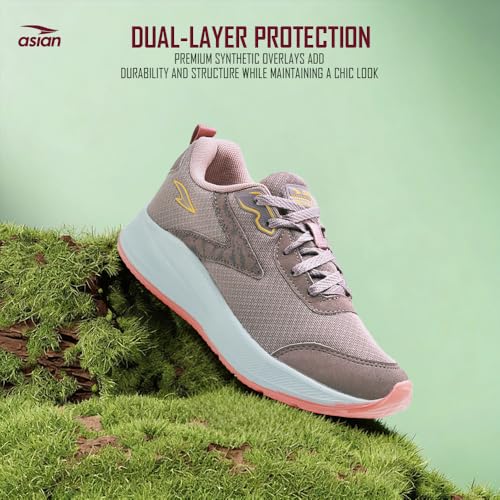 Image of ASIAN Mercury-21 Women's Running Shoes | Lightweight Shoes with EVA Sole, Breathable Knit Comfort, Stylish Casual Running, Walking & Sports Shoes for Girls