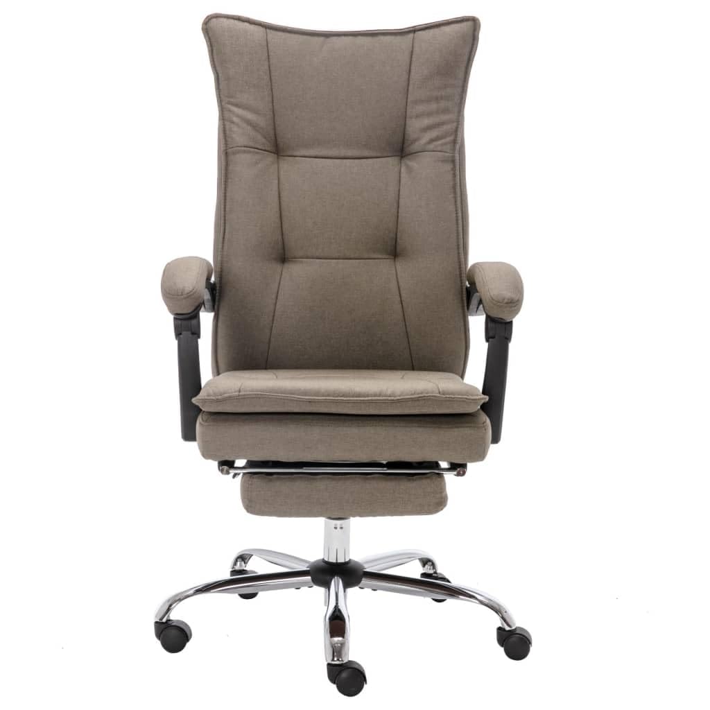 Sedia massaggiante da ufficio, in tessuto, 64 x 68 x 120 cm, ergonomica, con riscaldamento e 6 punti massaggianti, sedia per computer regolabile in altezza, per casa, ufficio, studio