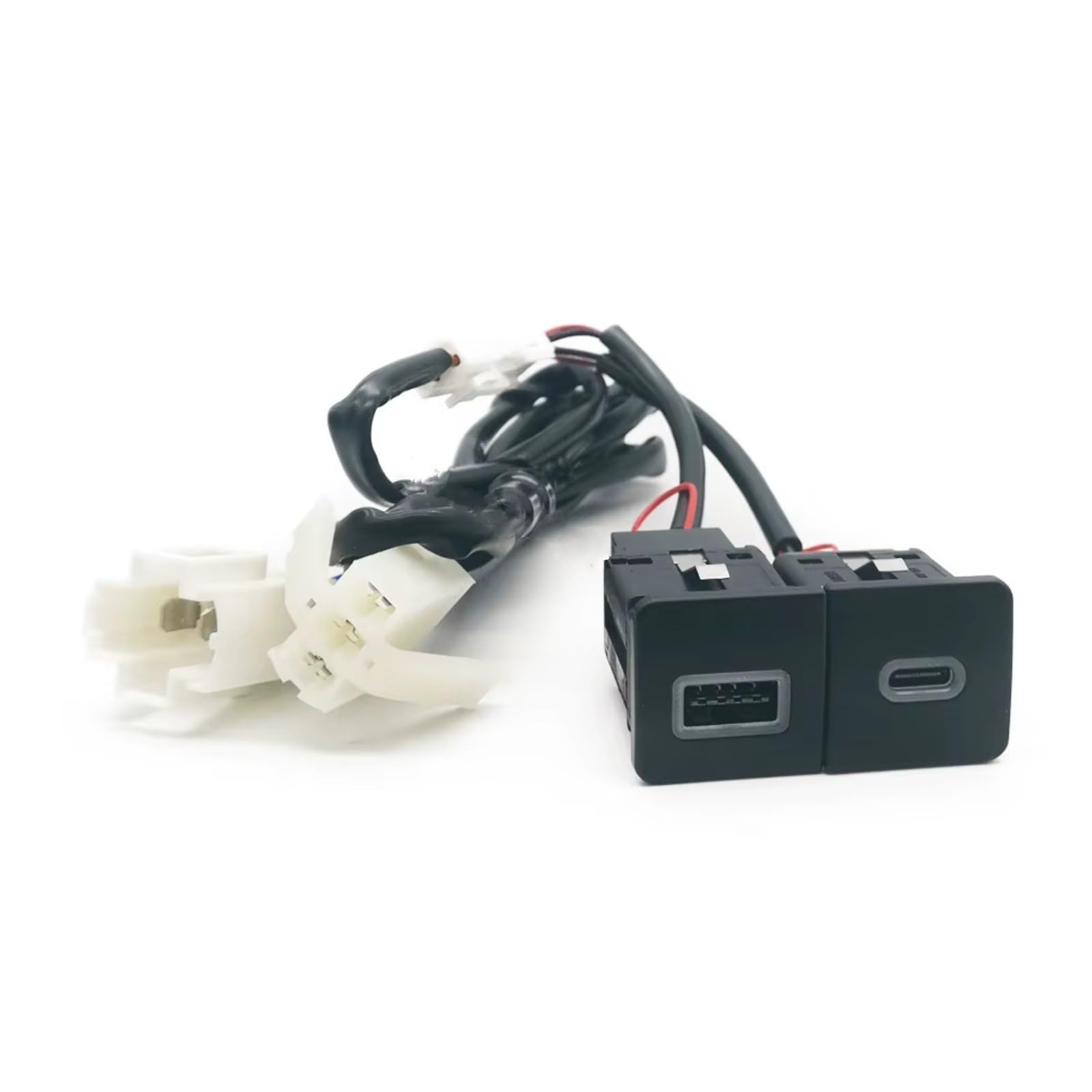 Conector USB De Consola Compatible Con VW Para Golf 6 Para Scirocco 2006-2012 Dual Para Enchufe Cargador QC3.0 PD Para Potencia Carga Tipo C Interfaz USB AUX Coche