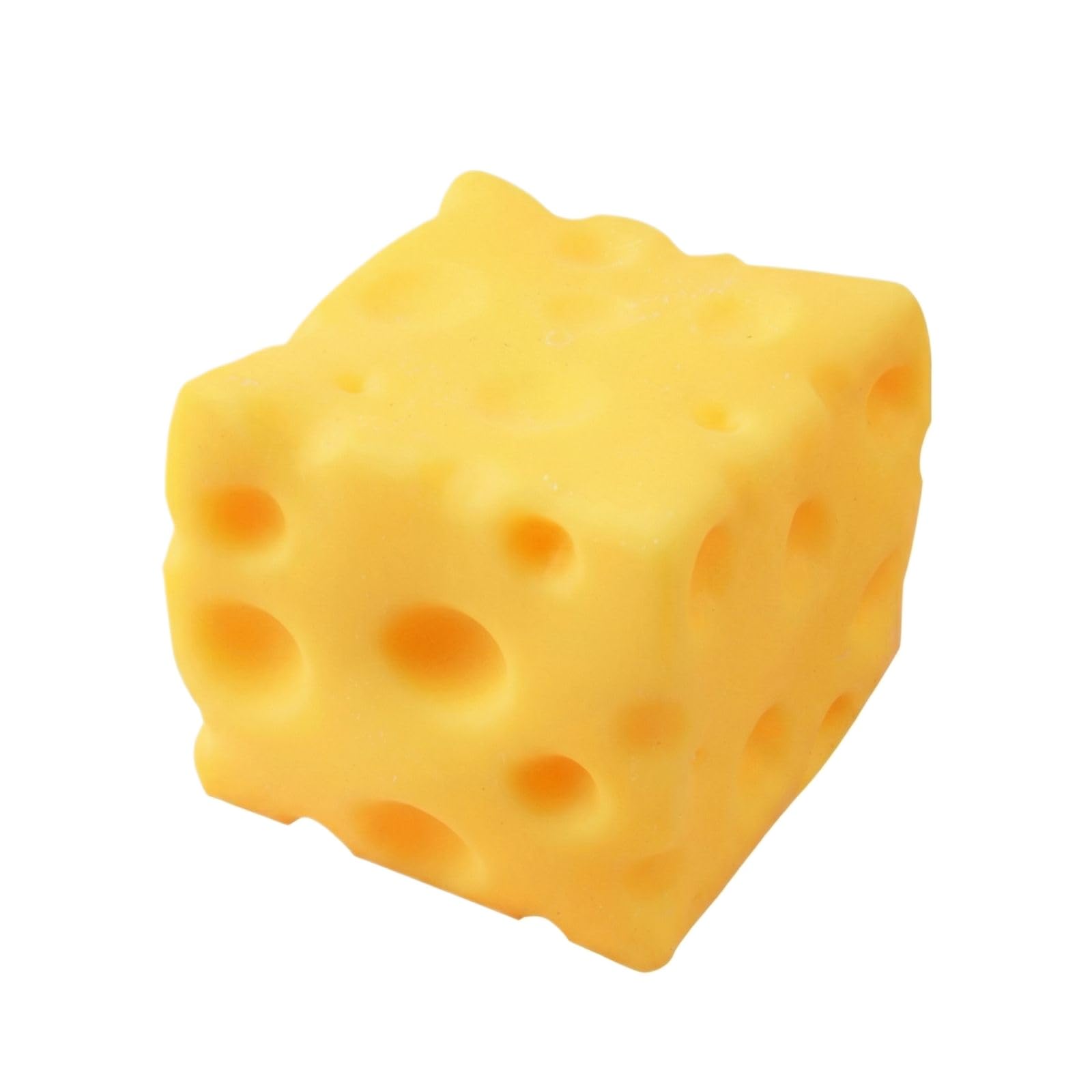 RMBLYfeiye Butter Squishy, Squeeze Cheese Stress Toy, Soft Butter Cheese Squishys Stress Relief Block