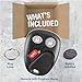 KeylessOption 3-Button Key Fob Replacement for 2003 2004 2005 2006 2007 Chevrolet Chevy Silverado Suburban Tahoe GMC Sierra Yukon Cadillac Escalade Hummer H2 Keyless Remote Control, LHJ011