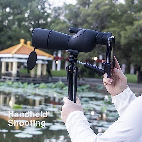 Enzemit Professional Outdoor Spotting Scope 25-75X Magnification, Bird Watching Scope, 60Mm Objective Lens Diameter Zoom Scope Monocular,Portable Travel Telescope With Tripod #TOP7
