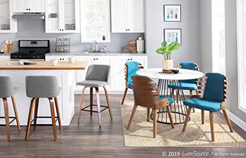 LumiSource Toriano Counter Stools for Kitchen Counter, Counter Height Chairs, Bar Stools Set of 2, Counter Height Chairs, Bar Stools for Kitchen Island