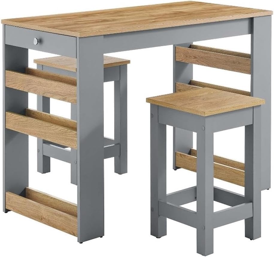 Amazon.com: Modway Galley 3-Piece Small Kitchen Island Set with Seating ...