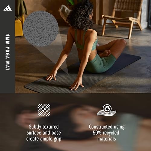 adidas Yoga Mat, 4mm Medium-Density (Eco-Friendly) — view 3