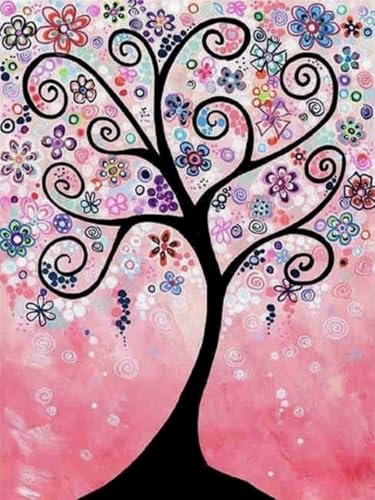 Kit diamant painting complet Arbre de vie COKYIS 40x50 canevas craft mosaïque adulte
