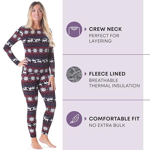 Image of Rocky Thermal Underwear For Women (Thermal Long Johns Set) Shirt & Pants, Base Layer w /Leggings /Bottoms Ski /Extreme Cold