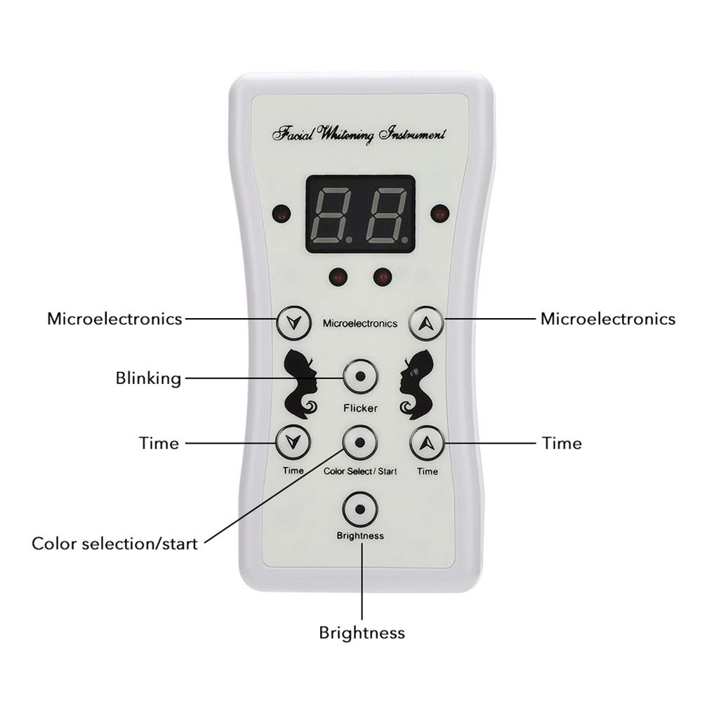 LED Mascarilla Mascara Fototerapia,Mascara Facial Led 7 Colores Terapia De Fotones Para Tratamiento Facial Rejuvenecimiento De Piel Anti Envejecimiento Arrugas