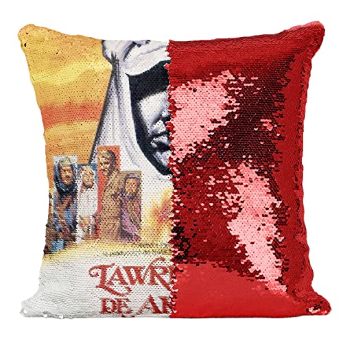 Coussin Sequin Paillettes Rouge Lawrence d'Arabie - 2