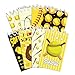 JOINFANXIN 8 Pcs Yellow Softball Small Mini Notebook, Spiral Pocket Notebook, Sports Theme for School Supplies, Classroom Rewards Birthday Party Favors