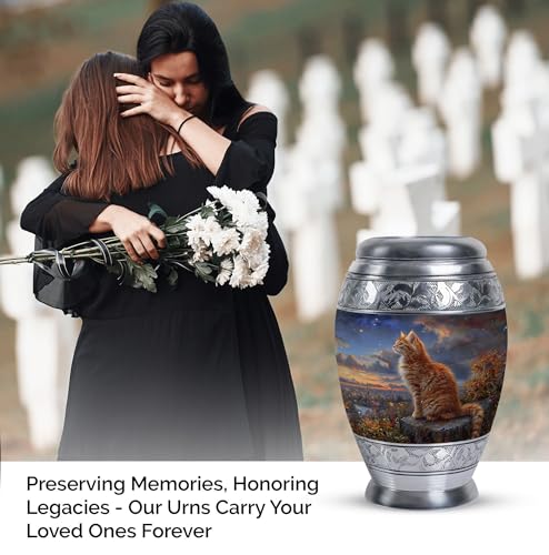 Image of Enigmatic Pet Urn Cat Urns for Ashes - Small Urn - Ash Keepsake - Urns for Human Ashes Adult Female - Cremation Urns Adult - Funeral Urn Ashes (Size - 3inch,4pcs)
