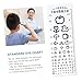 PLAFOPE Boy Girl Eye Chart Visual Testing Chart for Home School Test with Red and Measures Visual Acuity