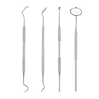 Vista 1 de Oral Dentistry - Juego de herramientas de higiene dental de acero inoxidable, espejo de boca, rascador de tarta y escalador de pollo, kit dental es