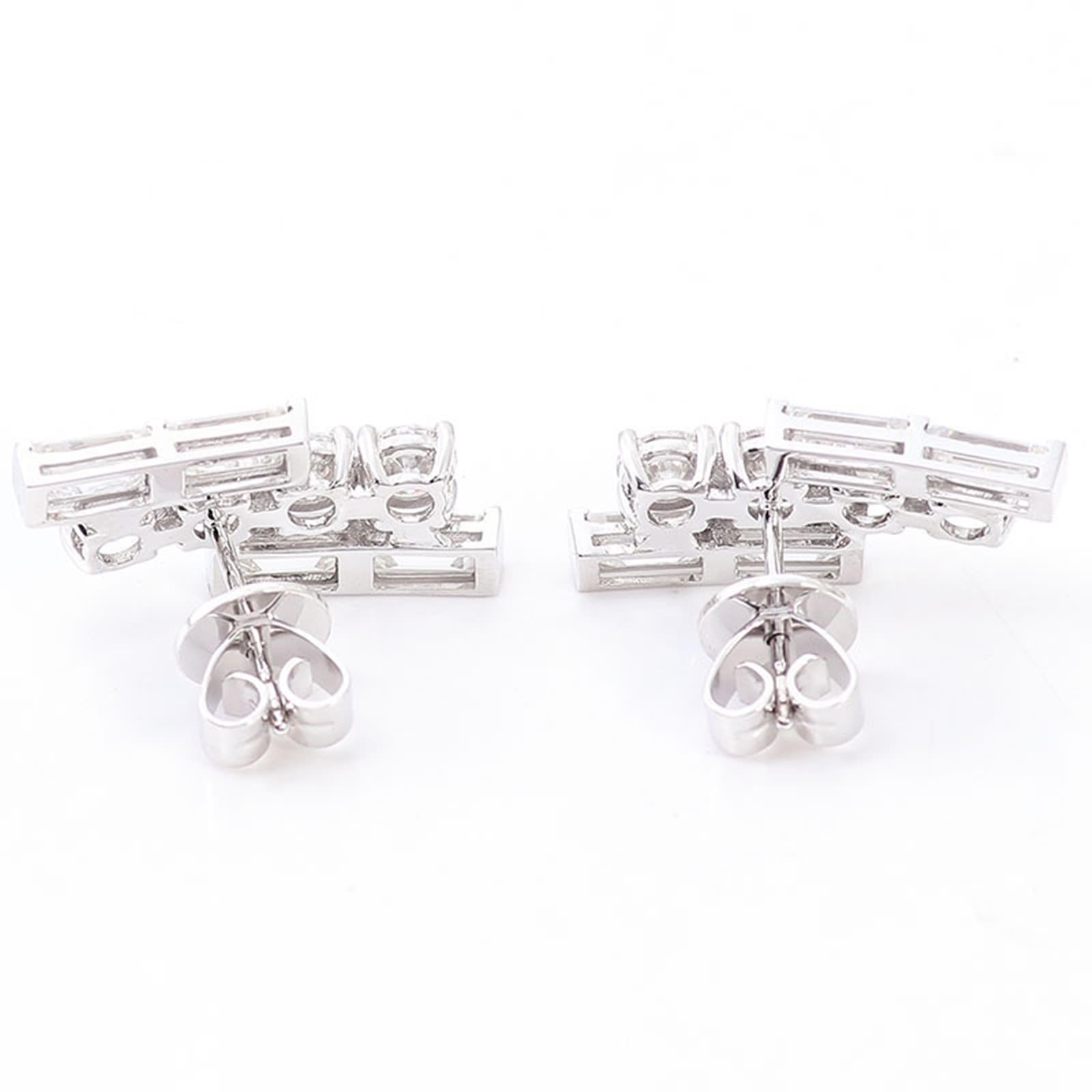 Epinki 18K/ 14K/ 9K Ohrstecker Echt Schmuck, Klassiker Ohrringe mit Moissanit, Au750 Gold Ohrstecker Damen Vintage