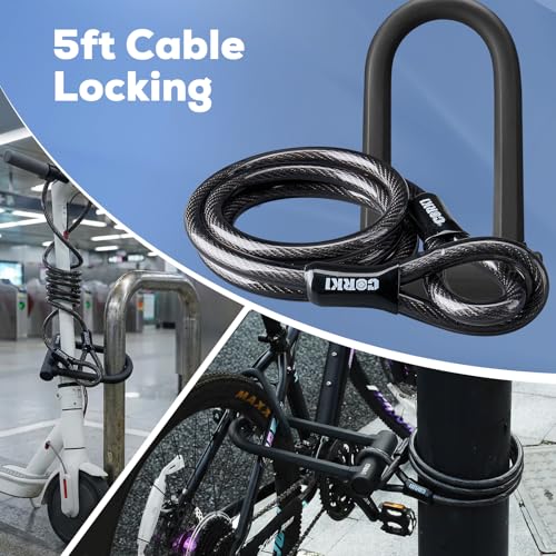 Corki Heavy Duty U-Lock with Cable
