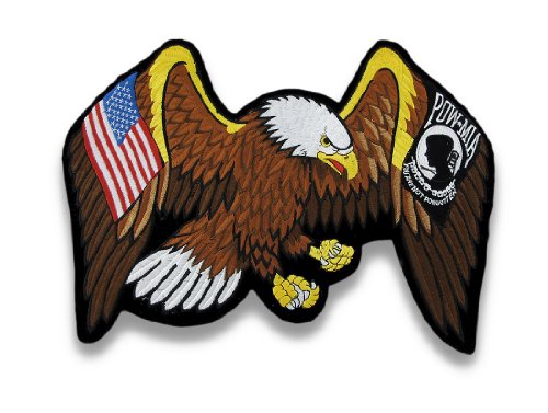 U.S.A. and POW/MIA Flag Motorcycle Biker Vest/Jacket Patch