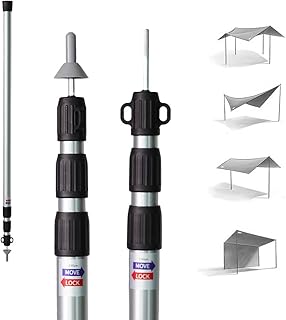 Varetas para Barraca Suporte Portátil Ultraleve Bask – Fabricadas em Liga de Alumínio 6061, Resistentes e Duráveis, Ideais para Acampamentos, Leves e Fáceis de Transportar, Garantem Estabilidade