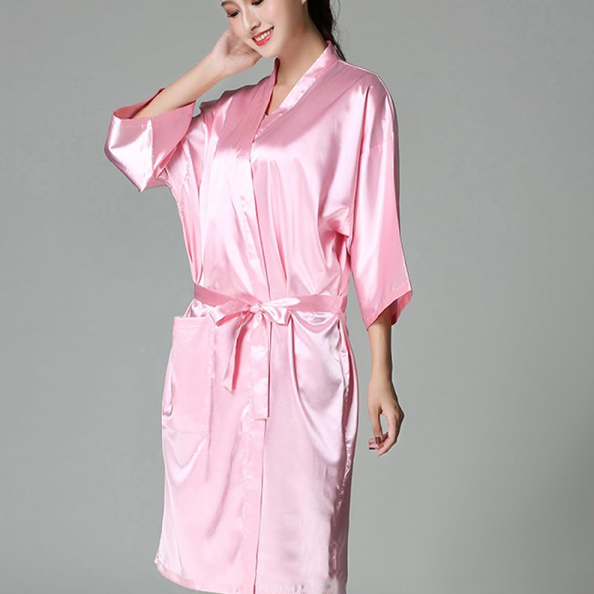 TIDTALEO Pink Hair Cutting Apron for Hair Colorists Waterproof Fabric Salon Smock with Easy Wear and Take off Design Comfortable and Practical