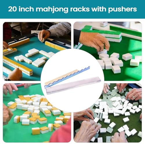 Support de carrelage en acrylique transparent Mahjong pour soirées de jeu et fêtes - 4