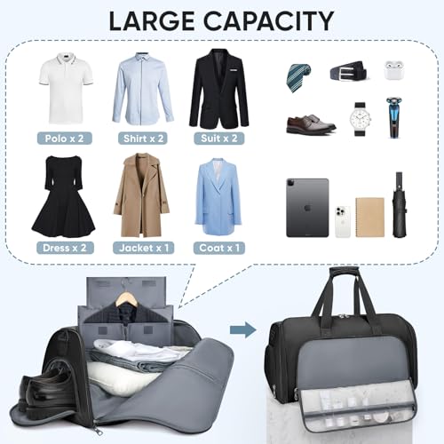 BALEINE Garment Bags for Travel, Water Resistant Carry on Suit Bag by BALEINE - Image 5