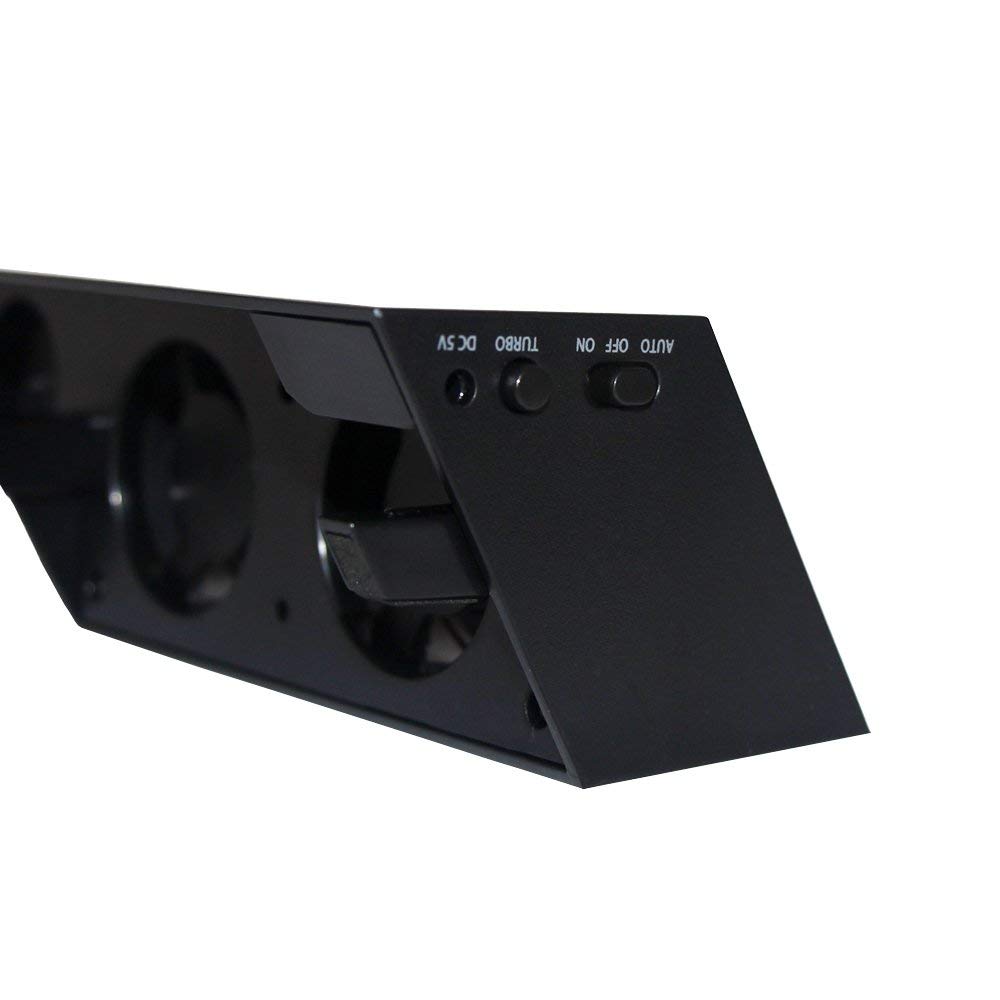 OSTENT USB Cooling Fan Cooler 4-Fan Temperature Adjustable for Sony PS4 Console