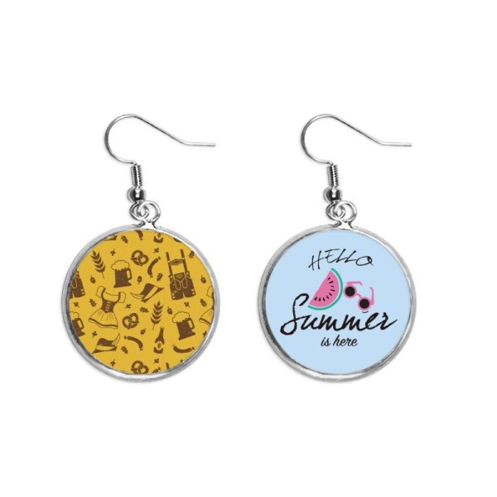 Pendientes de sandía estilo Berlín accesorio personalizado de verano para lóbulo 5