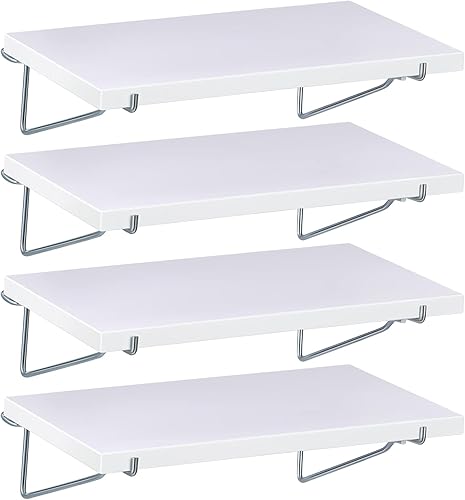 Blulu Juego de 4 estantes grandes para tablero de clavijas, soportes de almacenamiento resistentes a las manchas, estantes organizadores de tablero