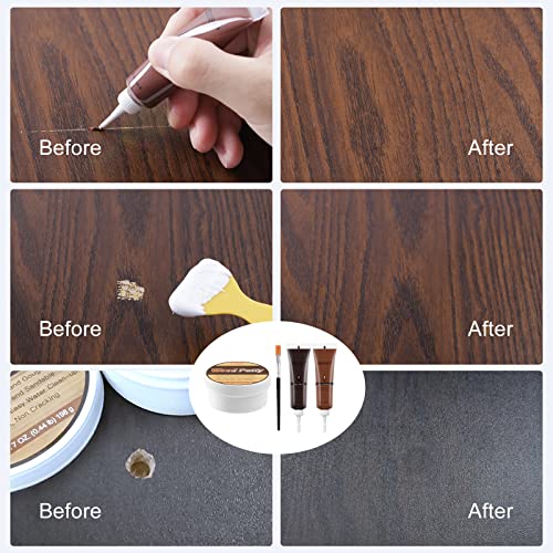 SEISSO Wood Furniture Repair Kit, Wood Putty Repair Fillers, Hardwood Laminate Floor Repair Kit, Restore Any Holes, Scratches, Cracks, Gouges for Wooden Floors, Cabinet, Cherry, Walnut by SEISSO - Image 2