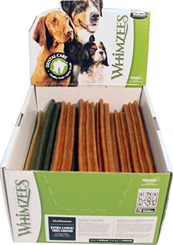 Whimzees Dental Treat Sticks For Dogs, Extra Large, Box of 30