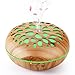 ALIFOR Difusor de Aromaterapia, Humidificador Ultrasónico 360ml y Súper Mudo Difusor de Aceite Esencial con Apagado Automtico y 7 Colores de Luces LED para el Bebé Dormitorio Viajes Oficina Casa