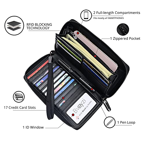 Bveyzi Large Capacity Wallets & Small Crossbody Purses for Women3