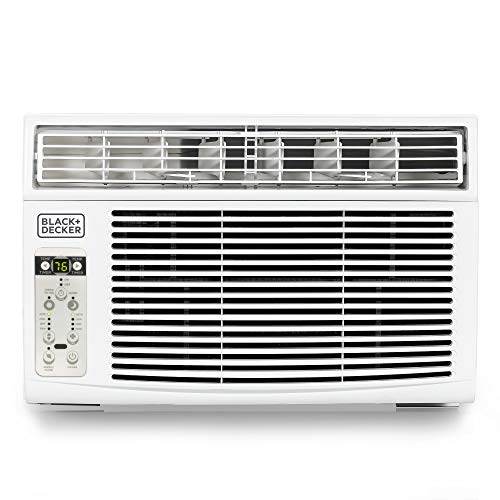 BLACK+DECKER 8000 BTU Window AC, 3-Speed, Remote, White