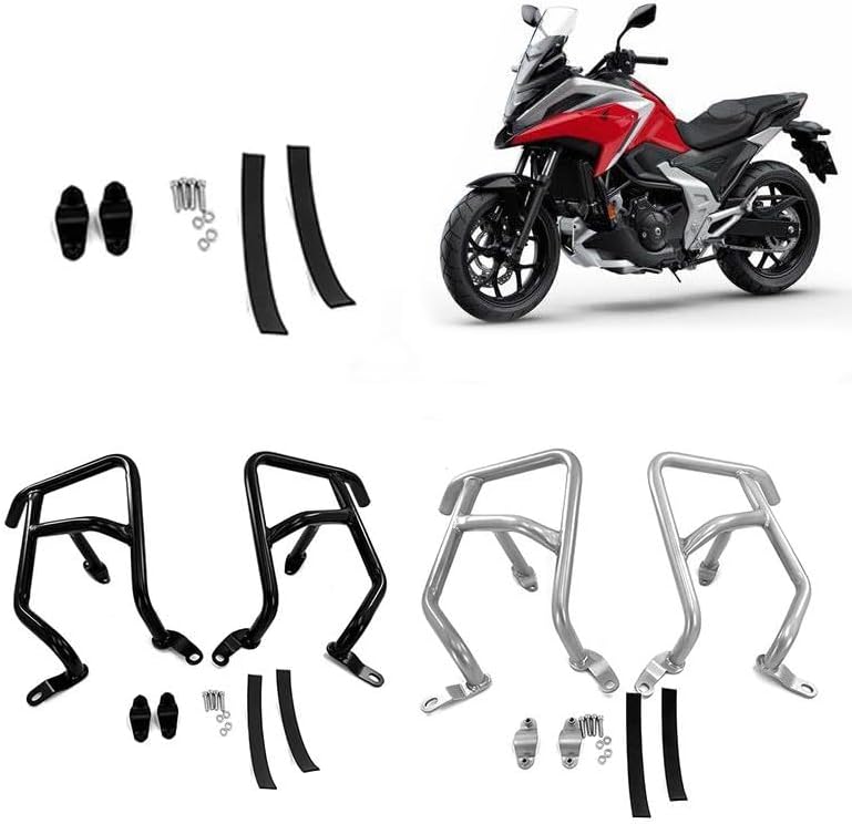 Engine Guard Crash Bars Motorcycle Freeway Highway Engine Guard Crash Bar Bumper Accessories for NC750X 2021-2024 Block Decor Motorbike Crash Bar Bumper