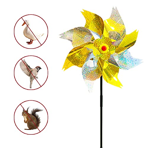 Reflective Bird Repellent Windmill,Sparkly Pinwheel - Image 3
